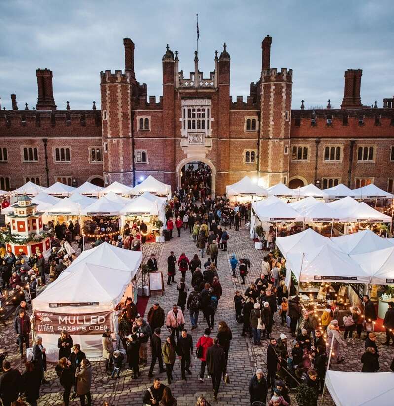 Hampton Court Palace and Festive Fayre at Christmas